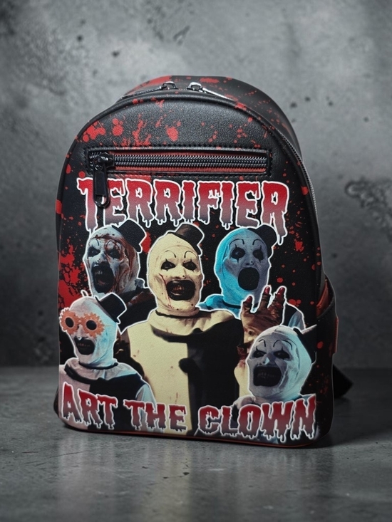 Loungefly Handbags - Loungefly Terrifier Art the Clown Splatter Mini Backpack NWT Horror